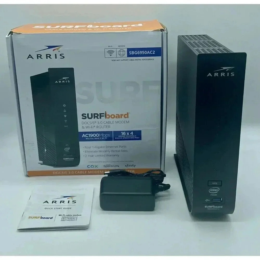 ARRIS Surfboard DOCSIS 3.0 Cable Modem & Wi-Fi Router AC1900 SBG6950AC2
